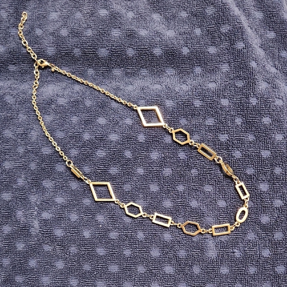 LOFT Gold Geometric Necklace
